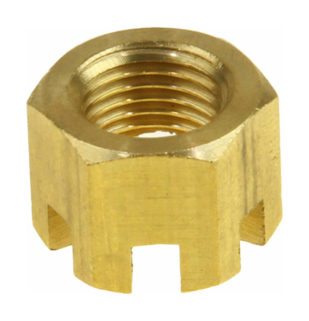 Купить Гайка корончатая М12 на гребной вал Suzuki DT9.9-15/DF8A-20A (17 мм) арт. 0914112005000
