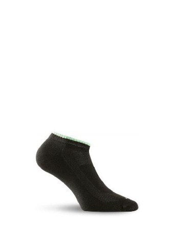 Купить Носки Lasting ARA 906 cotton+nylon, черный с зеленой полоской, размер M (ARA906M) арт. ARA906M