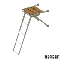 Купить Платформа кормовая с трапом 4 ступени белые арт. 040204WT