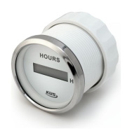 Купить Счетчик моточасов цифровой 0-99999; 9 ч.; белый циферблат; нержавеющий ободок; д. 52 мм арт. JMV00291_KY39202