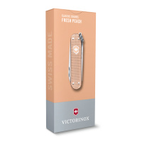 Купить Нож-брелок VICTORINOX Classic SD Alox Colors "Fresh Peach", 58 мм, 5 функций, персиковый арт. 0.6221.202G