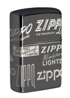 Купить Зажигалка ZIPPO Classic с покрытием Black Ice®, латунь/сталь, чёрная, глянцевая, 38x13x57 мм арт. 49051