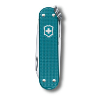 Купить Нож-брелок VICTORINOX Classic SD Alox Colors "Wild Jungle", 58 мм, 5 функций, тёмно-бирюзовый арт. 0.6221.242G