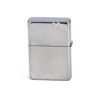 Купить Зажигалка ZIPPO Vintage с покрытием Street Chrome™, латунь/сталь, серебристая, матовая, 38x13x57 мм арт. 267
