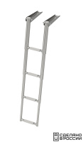 Купить Трап телескопический складной узкий, 4 серых ступени (ширина 264 мм.) арт. 040162GT