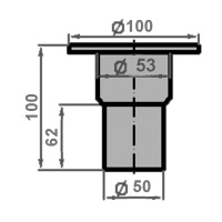 Купить Горловина заливная с крышкой 50мм сталь арт. 008952