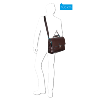 Купить Портфель Piquadro Blue Square, коричневый, 41х30х10 см арт. CA3111B2/MO