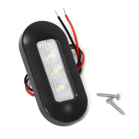 Купить Светильник для подсветки палуб и трапов светодиодный 75х32 мм, белый холодный свет, черный арт. B013106-CWHB