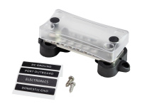 Купить Колодка распределительная электромонтажная с защитной крышкой, 10 контактов арт. BF424C10P