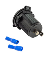 Купить Разъем прикуривателя врезной, светодиодный, красный (упаковка из 10 шт.) арт. AS1011BR_pkg_10