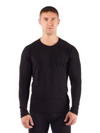 Купить Футболка  мужская Rosta/ дл. рукав/ шерсть 220/ черный / S, Rosta9090S арт. Rosta9090S