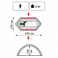 Купить Tramp Lite палатка Hurricane1 арт. TLT-042