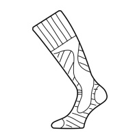 Купить Носки Lasting SWH 906, wool+polyamide, серые с рисунком, размер L (SWH906-L) арт. SWH906-L