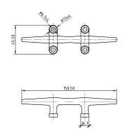 Купить Утка швартовая 6" арт. 66009_Kof