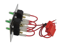 Купить Панель бортового питания 4 переключателя; черная арт. 10537