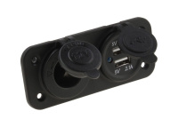 Купить Панель с USB-разъемом 5В 2.1А и прикуривателем (упаковка из 20 шт.) арт. AES121438PU_pkg_20