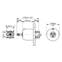 Купить Помпа рулевая гидравлическая 33куб.см арт. UP33F