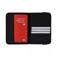 Купить Обложка для паспорта Victorinox Travel Accessories 5.0 Passport Holder, с RFID защитой, чёрная, 10x1 арт. 610606
