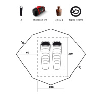 Купить Палатка Trimm Extreme ESCAPADE-DSL, оранжевый 2, 44119 арт. 44119
