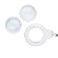 Купить Лупа 8608D 3D/5D (3 дптр, 5 дптр, 150 мм) на струбцине с подсветкой LED арт. 25585