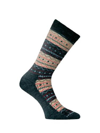 Купить Носки Lasting TWP 807, wool+polypropylene, черный с коричневым рисунком, размер L (TWP807L) арт. TWP807L