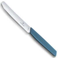 Купить Нож столовый VICTORINOX Swiss Modern, лезвие 11 см с прямой кромкой, васильково-синий арт. 6.9006.112