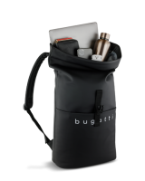 Купить Рюкзак Bugatti Rina, чёрный, переработанный полиуретан, 40х13х47 см, 15 л арт. 49430001