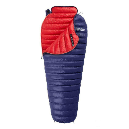 Купить Мешок спальный Naturehike CW300 NH18S300-D из гусинного пуха голубой, молния слева, 6927595761373L арт. 6927595761373L