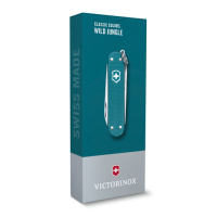 Купить Нож-брелок VICTORINOX Classic SD Alox Colors "Wild Jungle", 58 мм, 5 функций, тёмно-бирюзовый арт. 0.6221.242G