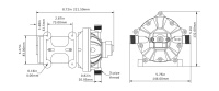 Купить Помпа водоподающая мембранная SeaFlo; 24 В; 18.9 л/мин; 4.1 бар; 9 А арт. SFDP205006051