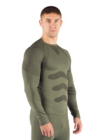 Купить Футболка мужская Apol/ дл. рукав/ синтетика/ зеленый/ S-M, Apol6262SM арт. Apol6262SM