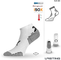 Купить Носки Lasting RUN 009, microfiber+polypropylene, белый с черной полоской, размер M (RUN009-M) арт. RUN009-M