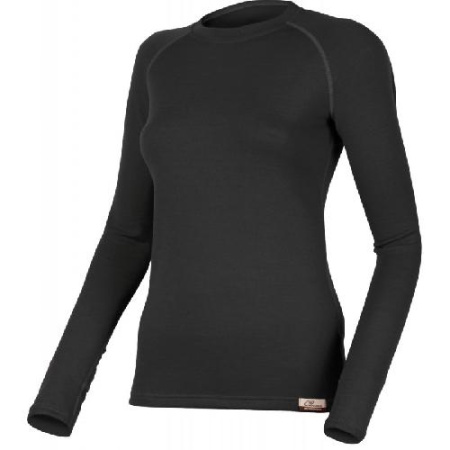 Купить Футболка  женская LENA/ дл. рукав/ шерсть 260/ черный/ XL, LENA9090XL арт. LENA9090XL