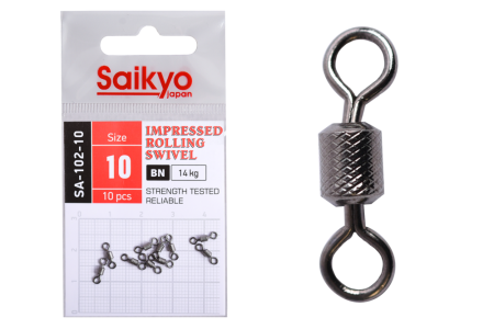 Купить Вертлюг Saikyo SA-102-10 - 10 шт (14кг) арт. SA-102-10