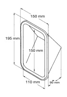 Купить Горловина заливная для воды в боксе под шланг 38 мм, пластик арт. NI2426