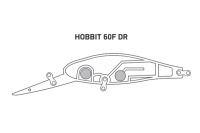 Купить Воблер LureMax HOBBIT 60F DR-012 7 г. арт. LWHB60FDR-012