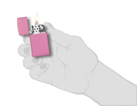 Купить Зажигалка ZIPPO Slim® с покрытием Pink Matte, латунь/сталь, розовая, матовая, 29x10x60 мм арт. 1638