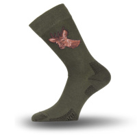 Купить Носки Lasting  LFSS 620, cotton+polyamide, зеленый с рисунком, размер S (LFSS620-S) арт. LFSS620-S