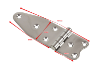 Купить Петля 130х40х2 мм нержавеющая (упаковка из 10 шт.) арт. 11061_pkg_10