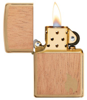 Купить Зажигалка ZIPPO WOODCHUCK с покрытием Brushed Brass, латунь/сталь/, золотистая, матовая, 38x13x57 мм арт. 29901