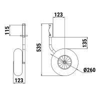 Купить Комплект колес транцевых быстросъёмных для НЛ (260 мм) арт. 060211T