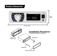 Купить Морская акустика 1DIN PYLE PLMRKT38W, комплект (упаковка из 4 шт.) арт. PLMRKT38W_pkg_4