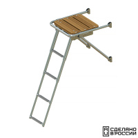 Купить Платформа кормовая с трапом 4 ступени серые арт. 040204GT