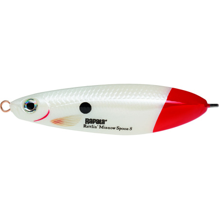 Купить Незацепляйка RAPALA Rattlin' Minnow Spoon 08 /PWRT / 8см, 16гр. арт. RMSR08-PWRT