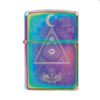 Купить Зажигалка ZIPPO Classic с покрытием Multi Color, латунь/сталь, разноцветная, глянцевая, 38x13x57 мм арт. 49061