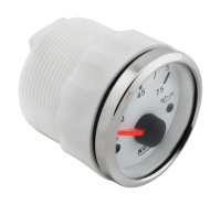 Купить Указатель давления масла 0-5 бар; белый циферблат; нержавеющий ободок; д. 52 мм арт. JMV00309_KY15100