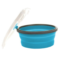 Купить Tramp Контейнер складной с крышкой-защелкой 550 мл, TRC-088, аквамарин арт. TRC-088