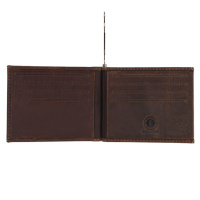 Купить Бумажник Klondike Yukon, с зажимом для денег, коричневый, 12х1,5х9 см арт. KD1114-03