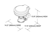 Купить Унитаз с электрической помпой 12 В арт. 15497A12 (1542012)