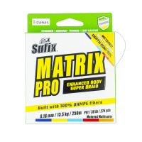 Купить Леска плетеная SUFIX Matrix Pro разноцвет. 250 м 0.18 мм 13,5 кг арт. DS1CB0198uDC2P